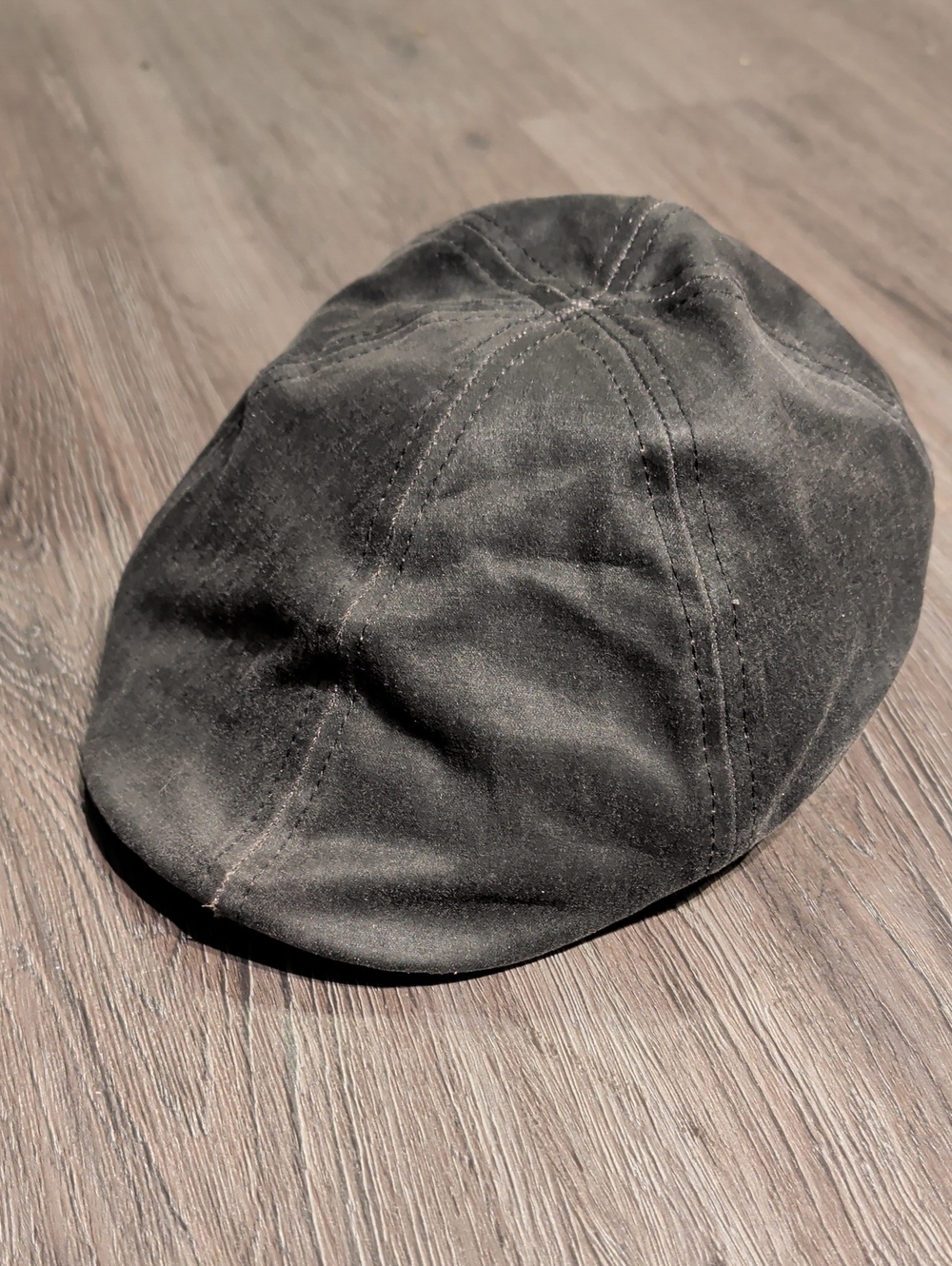 Stetson Black Leather Trim Style Newsboy Hat